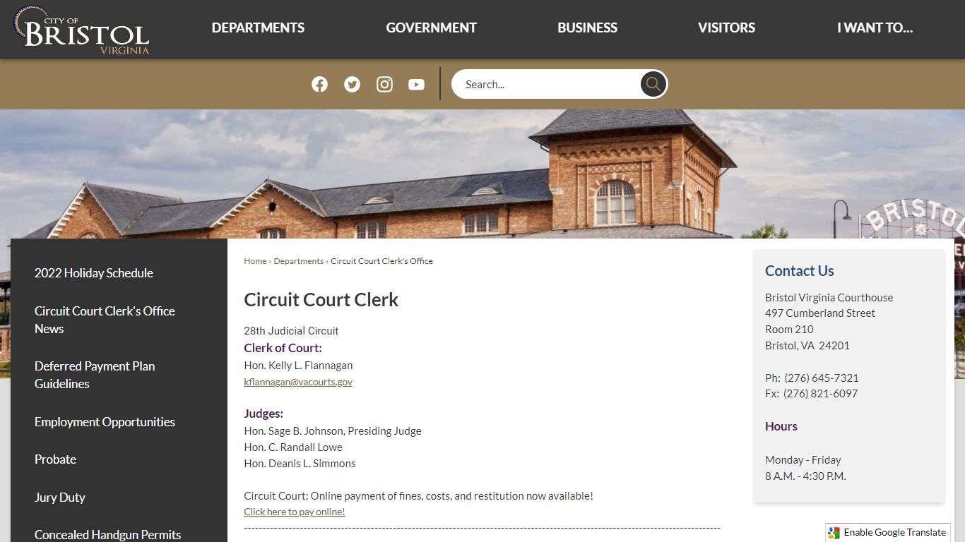 Circuit Court Clerk | Bristol, VA - Official Website